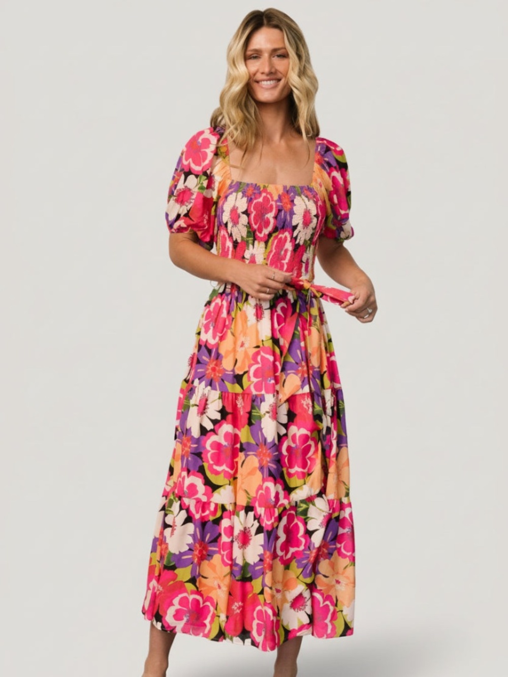 Baltic Born Mazatlan Maxi Dress | Vibrant Floral Size SS
